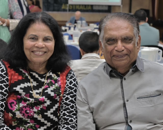 Two long-standing supporters at the gathering