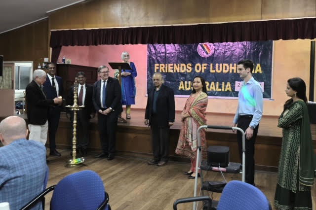 Friends of Ludhiana Australia 2024 gathering on stage